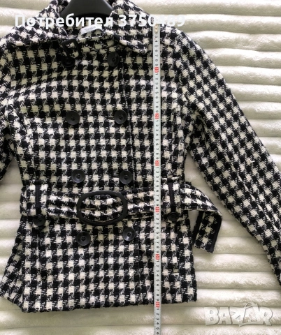 Елегантно късо палто/манто, снимка 3 - Якета - 53483622