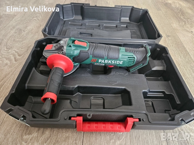 Акумулаторен ъглошлайф Parkside PWSA F4 ,20V,3 години гаранция 