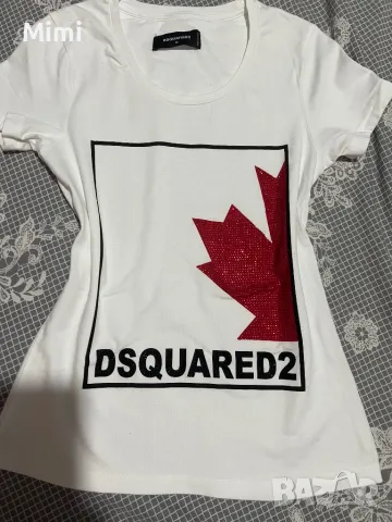 DSQUARED2 Дамска Тениска S/M, снимка 6 - Тениски - 49329188