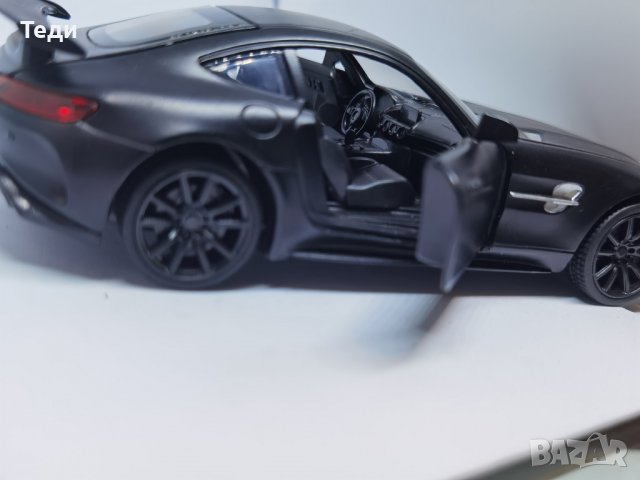 Mercedes Benz GTR макет черен, снимка 9 - Колекции - 39698099
