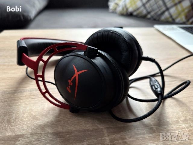 HyperX Cloud Alpha (червено/черно) , снимка 2 - Слушалки и портативни колонки - 53126353