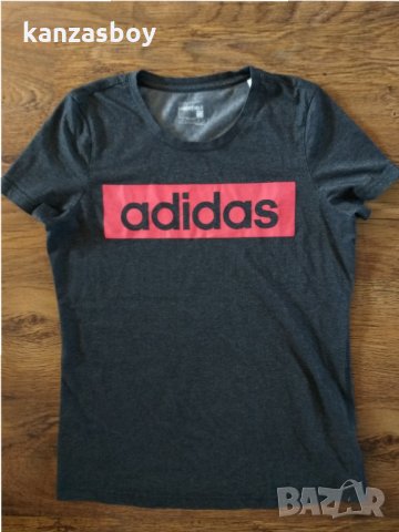 Adidas Essentials Linear - страхотна дамска тениска КАТО НОВА, снимка 7 - Тениски - 32363559