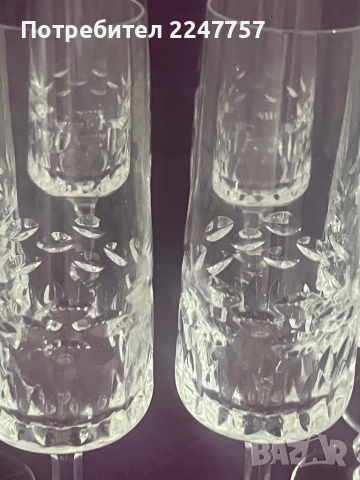 Кристални чаши за вина 10 бр, снимка 7 - Чаши - 52569597