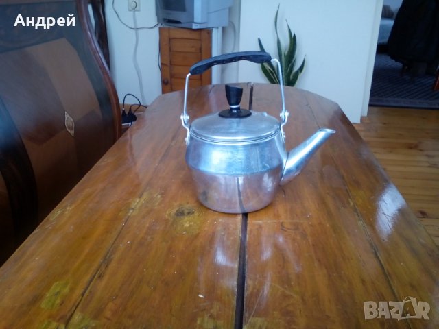 Стар алуминиев чайник за запарка, снимка 1 - Други ценни предмети - 28265200