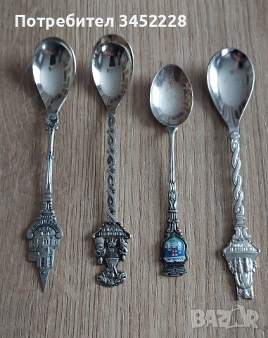 лъжички за колекционери 4 броя отлични , снимка 7 - Антикварни и старинни предмети - 52342064