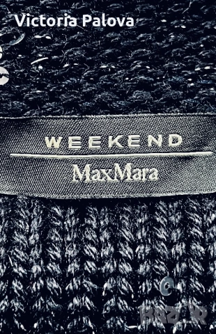 Модна къща MaxMara Weekend черна жилетка с пайети, снимка 15 - Жилетки - 53375837