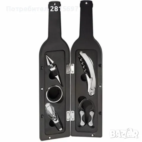 Комплект за вино Bohmann във формата на бутилка, снимка 6 - Аксесоари за кухня - 49253952