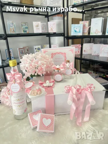 Комплект за кръщене, снимка 2 - Подаръци за кръщене - 49114608