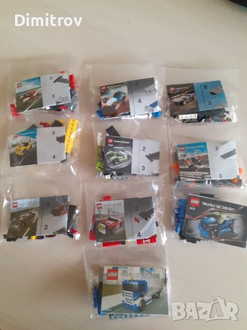Lego racers колекция - 10 колички, снимка 1 - Конструктори - 43143441