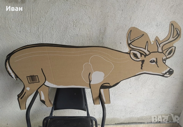 Мишена за лък/арбалет от двупластов картон с Елен