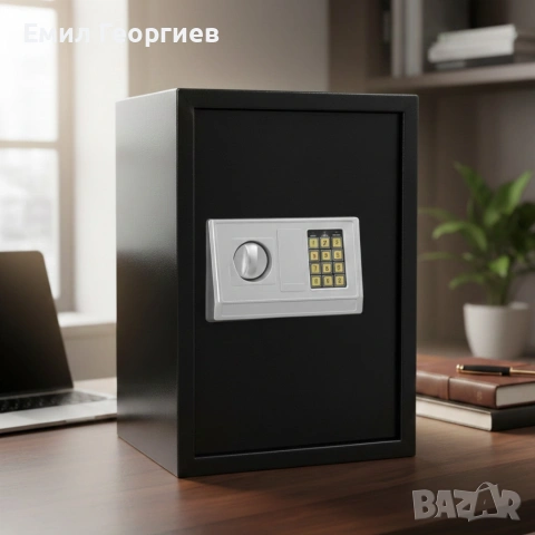 Електронен сейф 43L с аварийни ключове и монтажни болтове – Сигурност и защита за ценни вещи, снимка 2 - Други стоки за дома - 53229775