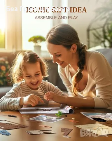 Нов 3D Дървен Пъзел Венеция - DIY Книжарски Комплект с Осветление, снимка 8 - Други - 47430253