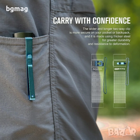 Olight Baton 3 Pro-LED фенер,1500 лумена,черен цвят, снимка 6 - Къмпинг осветление - 52124867