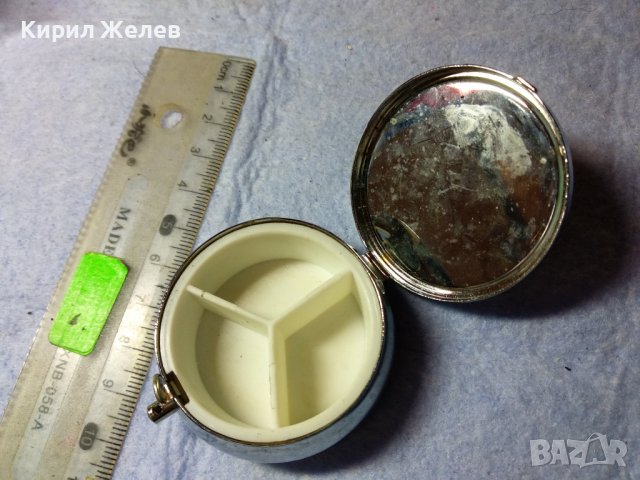 ПРЕКРАСНА МЕТАЛНА ДАМСКА ПУДРИЕРА с ОГЛЕДАЛЦЕ / КУТИЙКА За ХАПЧЕТА ДЖОБЕН МИНИ МОДЕЛ 41261, снимка 2 - Други - 43805568