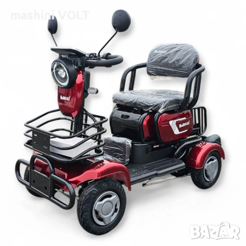 Електрическа четириколка BULLMAX A9, рекуперация, магнитна спирачка, 1500W, 48V/20Ah