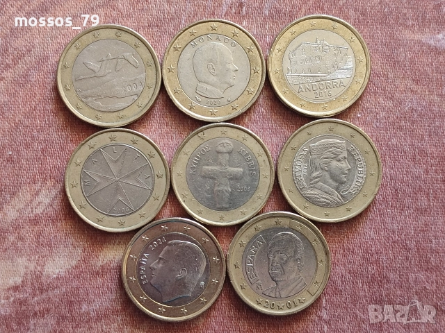 8 монети 1€, снимка 2 - Нумизматика и бонистика - 52917483