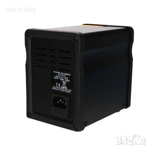 ANIMABG Поялнa станция с горещ въздух за запояване и разпояване на SMD елементи чипове процесори пам, снимка 3 - Друга електроника - 44058718