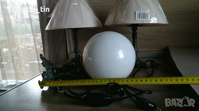 Месингови нощни , настолни лампи - комплект две, снимка 6 - Настолни лампи - 49127439