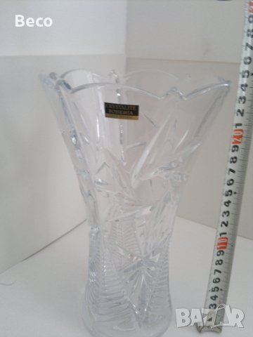 кристална ваза Бохемия, снимка 2 - Вази - 40036835