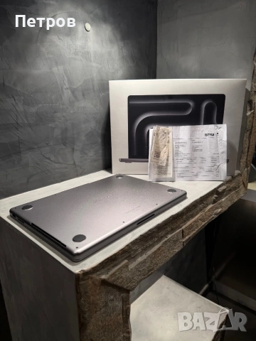 100% battery! КАТО ЧИСТО НОВ Macbook Pro M3 14" 512 GB, снимка 3 - Лаптопи за работа - 53116582