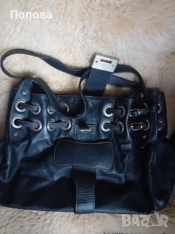 Голяма атрактивна  италианска чанта от естествена кожа, снимка 3 - Чанти - 52195335
