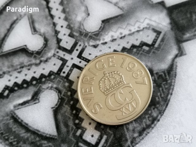 Mонета - Швеция - 5 крони | 1987г., снимка 2 - Нумизматика и бонистика - 28465914