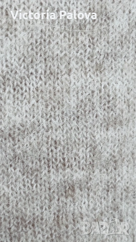 SELECTED FEMME премиум пуловер от вълна и алпака , луксозен бежов нюанс, снимка 6 - Блузи с дълъг ръкав и пуловери - 53559227