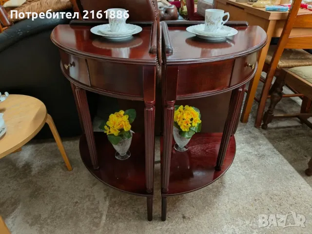 Комплект от две ъглови масички, снимка 3 - Маси - 50335908