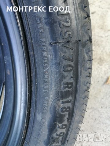 Резервна гума тънка, тип „патерица” 18 цола, 5х112 - сеат,ауди,шкода, фолксваген, снимка 4 - Части - 37637737