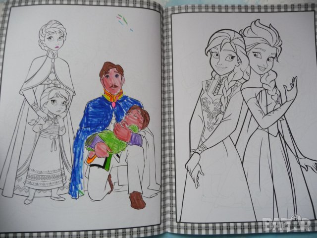 Frozen Замръзналото царство книжка за оцветяване Елза Анна, снимка 3 - Детски книжки - 32414919