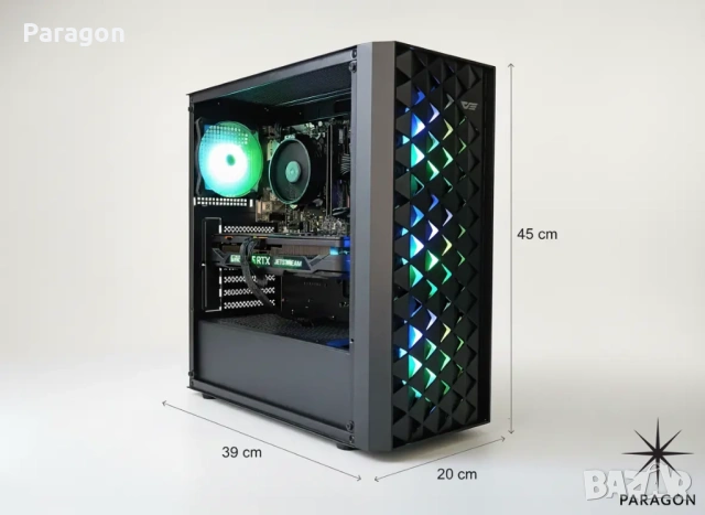 Геймърски компютър Ryzen 5 5600/RTX 3070/16 GB RAM/512GB SSD, снимка 3 - Геймърски - 53582671