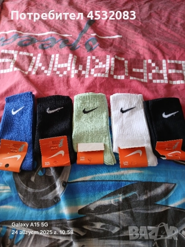 Nike чорапи бели и черни НОВИ!, снимка 5 - Спортни дрехи, екипи - 51009769