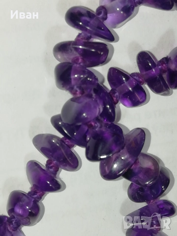 Гердан с Аметист, снимка 6 - Колиета, медальони, синджири - 51698594