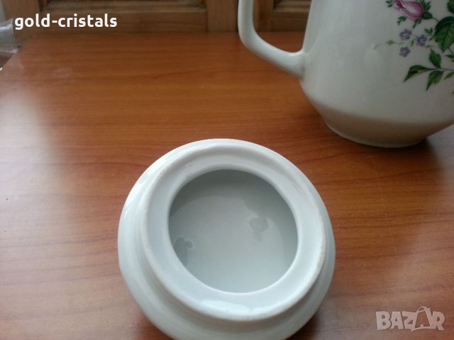 Стар български порцелан чайник кана , снимка 3 - Антикварни и старинни предмети - 33682329