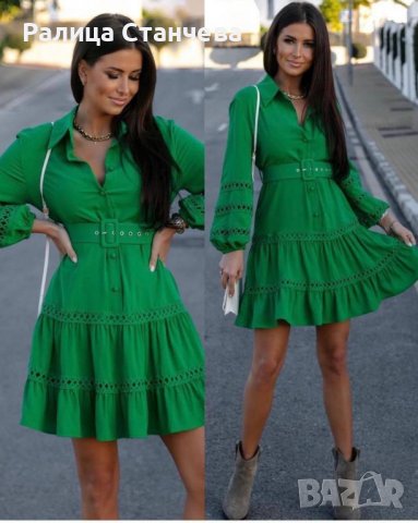 Ефирна рокля с бродерия 