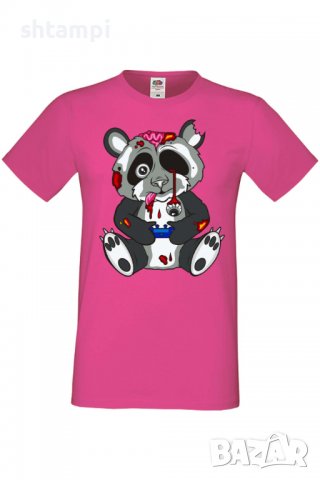Мъжка тениска Panda Bear Zombi Gamer STAGE Изненада,Повод,Подарък,Празник, снимка 6 - Тениски - 37652880