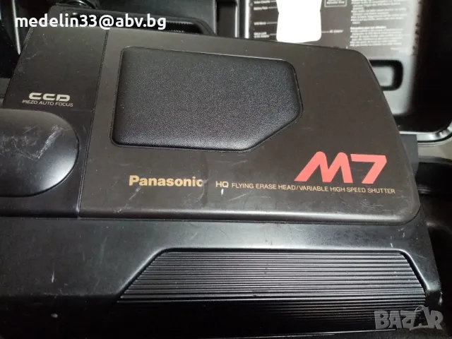 VHS проф.камера PANASONIC NV-M7EG пълен комплект с оригинален куфар, снимка 8 - Камери - 48769877