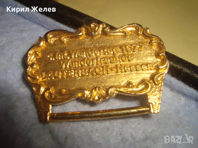 1977г. Хесен ПОЗЛАТЕН БРОНЗОВ НОСАЧ за РЯДЪК КОЛЕКЦИОНЕРСКИ НЕМСКИ МЕДАЛ 30659