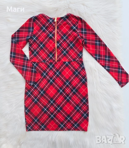 Детска карирана рокля H&M 8-10 години , снимка 3 - Детски рокли и поли - 52385323