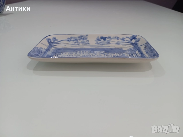 Порцеланова стара маркирана чинийка, снимка 3 - Чинии - 52496195