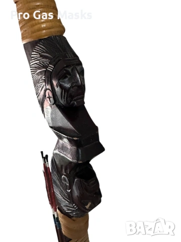 Голям лък с 5 стрели Дърво Перфектен 137 см , снимка 4 - Други инструменти - 53152482