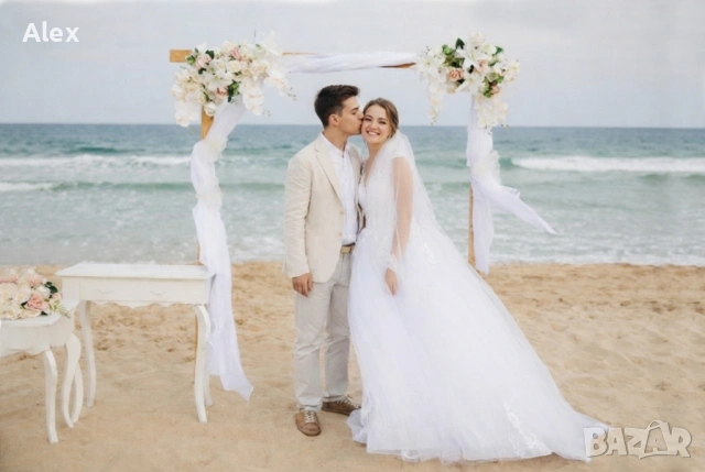 Дървени бохо сватбени арки под наем, снимка 3 - Други - 40272531