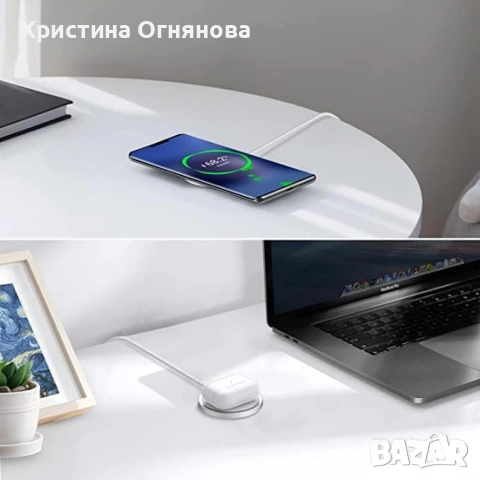 Модерно безжично зарядно Samsung за удобно и бързо зареждане, снимка 6 - Резервни части за телефони - 53025806