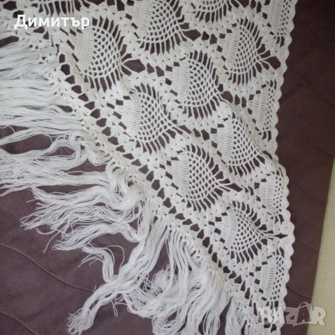 Дамски плетен шал тоалет , снимка 3 - Шалове - 52584077