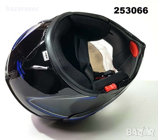 Каска за Мотор N7 A199 -L/XL -Черен Гланц, снимка 3 - Аксесоари и консумативи - 33215501