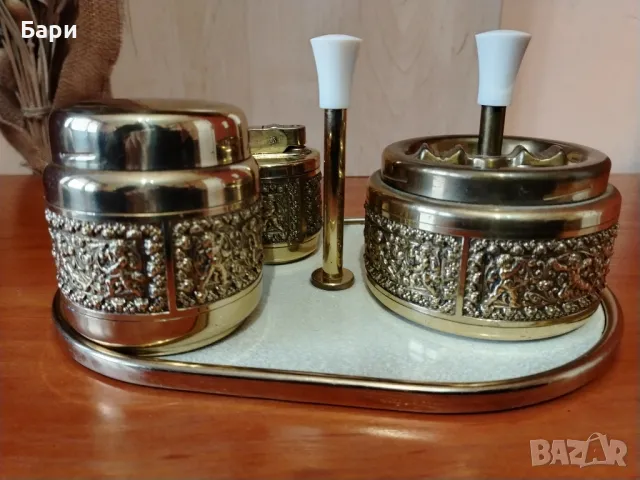 Рядък комплект за пушене Putti от Erhard & Sons от Германия, снимка 7 - Антикварни и старинни предмети - 47963995