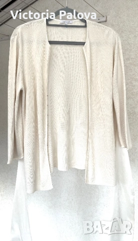 Дизайнерска копринена жилетка APART с пандели ( ленти) отзад, снимка 2 - Жилетки - 53225647