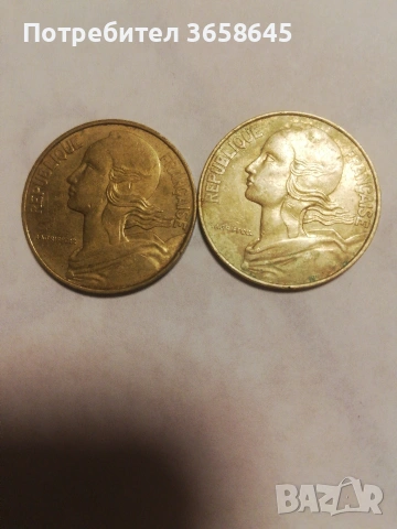 Френски монети, снимка 2 - Нумизматика и бонистика - 53056693