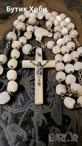 Уникална седефена броеница, снимка 2 - Антикварни и старинни предмети - 48921884