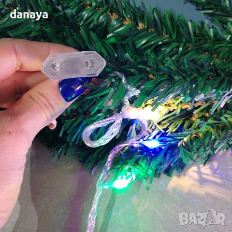 4296 Коледни лампички с конектор, 9 метра, 100 лампички, снимка 3 - Други - 43306691